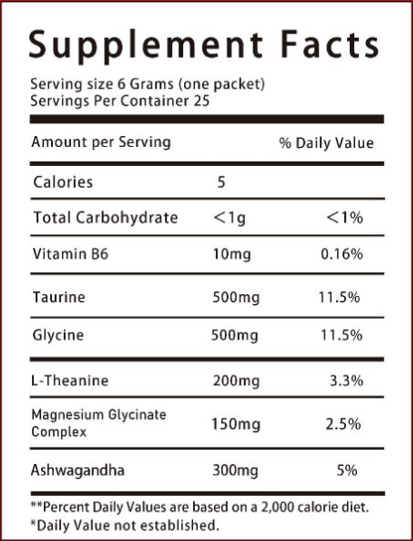 Restoraid Orange Supplement Facts