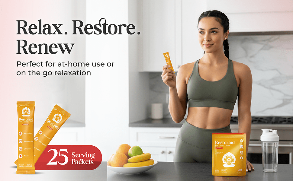 Restoraid Orange and Cranberry Pomegranate - 25 Pack - KinVita